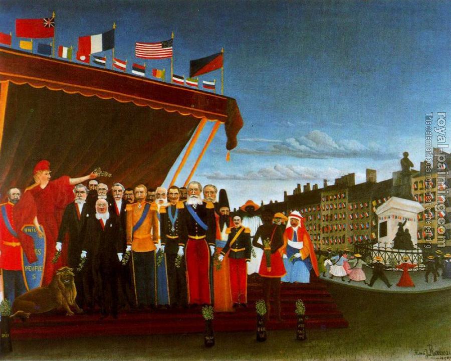 Henri Rousseau : The Representatives of Foreign Powers Coming to Salute the Republic as a Sign of Peace